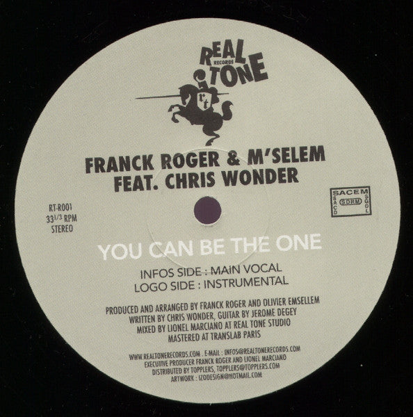 Franck Roger & M'Selem Feat. Chris Wonder : You Can Be The One (12")