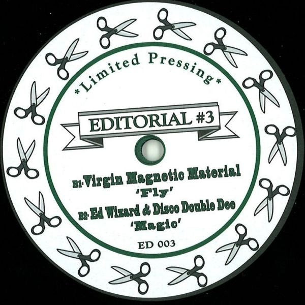 Ed Wizard & Disco Double Dee / Virgin Magnetic Material : Editorial #3 (12", Ltd)