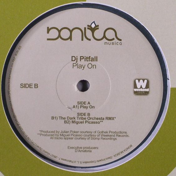 DJ Pitfall : Play On (12")