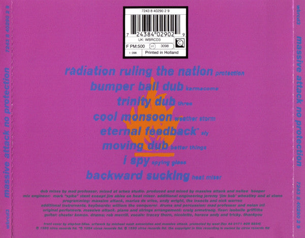 Massive Attack V Mad Professor : No Protection (CD, Album)