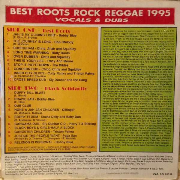 Various : Best Roots Rock Reggae - Vocals & Dub (LP, Comp)