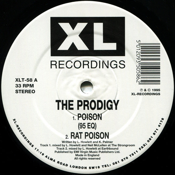 The Prodigy : Poison (12", Single)