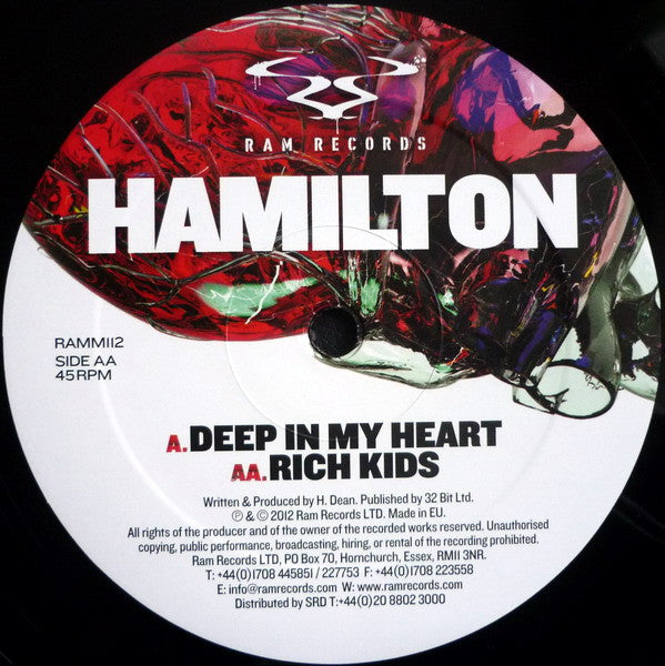 Hamilton (17) : Deep In My Heart / Rich Kids (12")