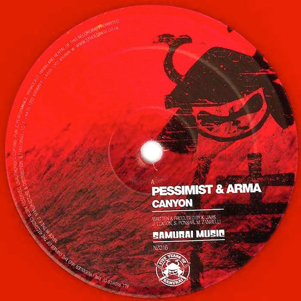 Pessimist (2) & Arma (3) : Canyon / Canyon (Cern Remix) (12", Ltd, Red)