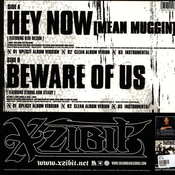 Xzibit : Hey Now (Mean Muggin) (12")