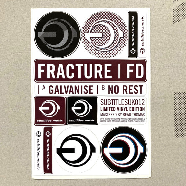 Fracture (2) I FD (4) : Galvanise / No Rest (12", Ltd, W/Lbl)