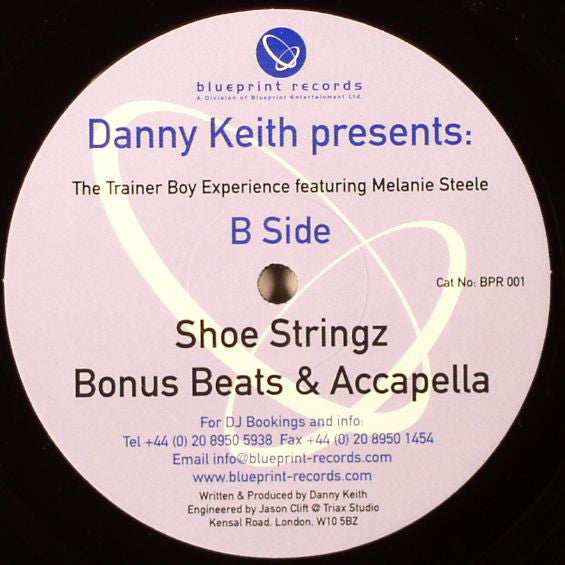 Danny Keith (2) Presents Trainer Boy Featuring Melanie Steele : Movin' On (12")