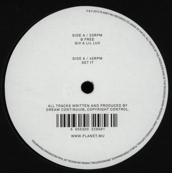 Dream Continuum : Reworkz E.P. (12", EP)