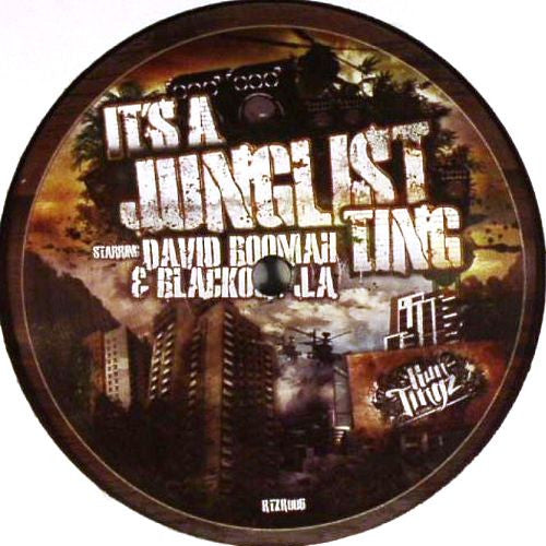 Run Tingz Cru Ft. David Boomah & Blackout Ja : It's A Junglist Ting (12")