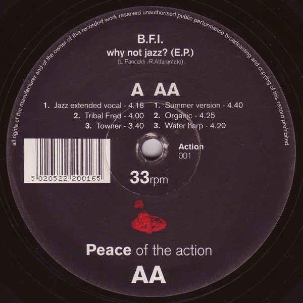 B.F.I. : Why Not Jazz? (E.P.) (12", EP)