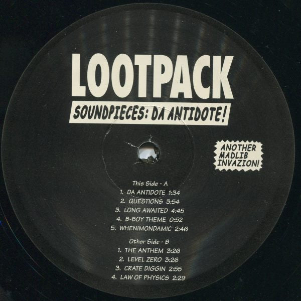 Lootpack : Soundpieces: Da Antidote! (3xLP, Album, RE + 7", S/Sided, Single)