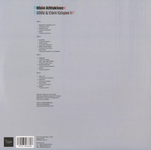 Main Attrakionz : 808s & Dark Grapes II (2xLP, Album, Ltd)