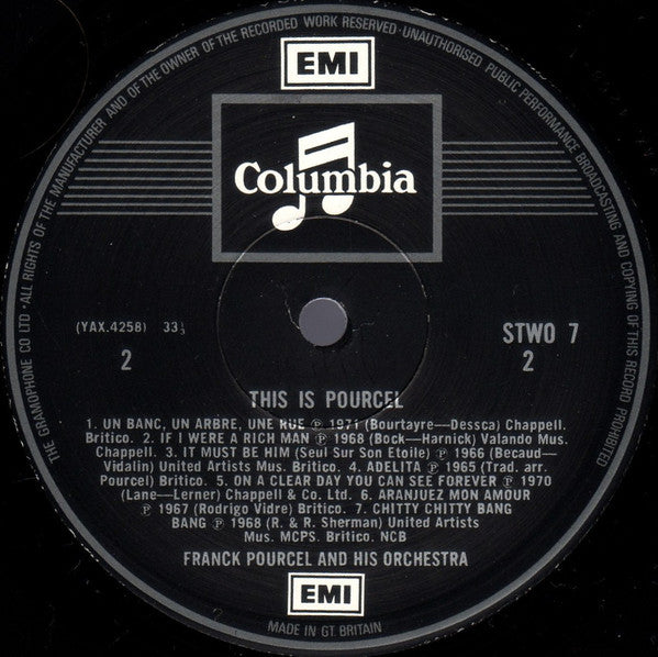 Franck Pourcel Et Son Grand Orchestre : This Is Pourcel (LP, Smplr)