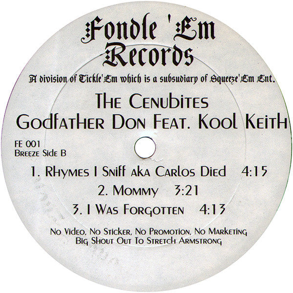 The Cenobites, Godfather Don Feat. Kool Keith : The Cenubites (12", EP)