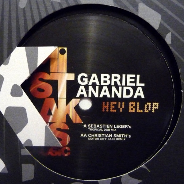 Gabriel Ananda : Hey Blop (12")