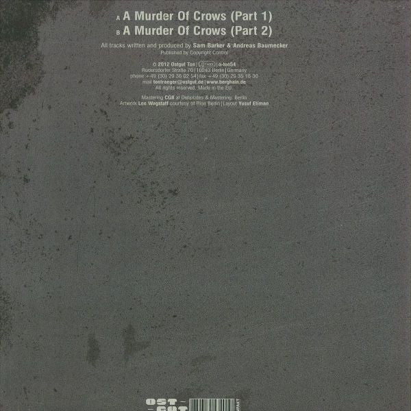 Barker & Baumecker : A Murder Of Crows EP (12", EP)