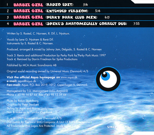 Aqua : Barbie Girl (CD, Maxi)