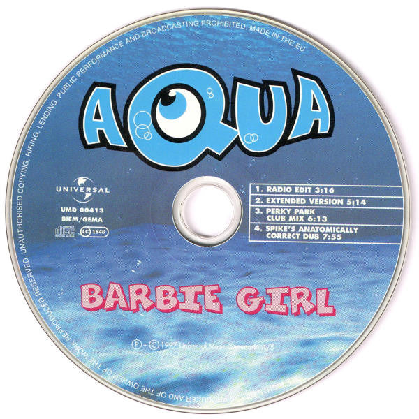 Aqua : Barbie Girl (CD, Maxi)