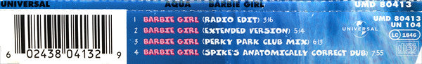 Aqua : Barbie Girl (CD, Maxi)
