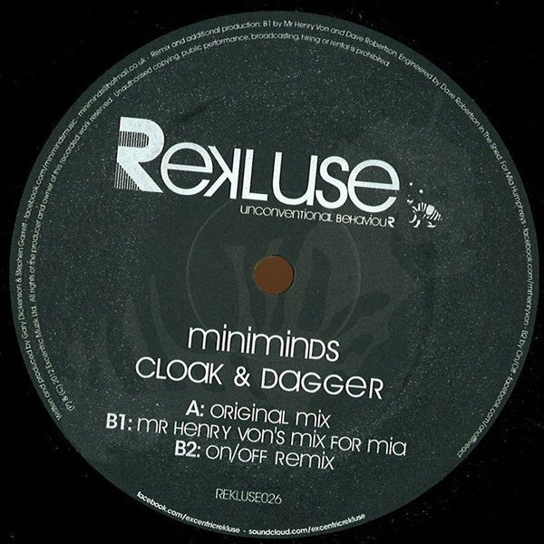 Miniminds : Cloak & Dagger (12")