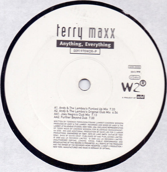 Terry Maxx : Anything, Everything (12")