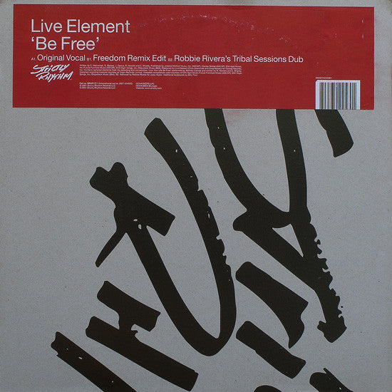 Live Element : Be Free (12")