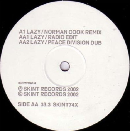 X-Press 2 Featuring David Byrne : Lazy (Remixes) (12", Single)