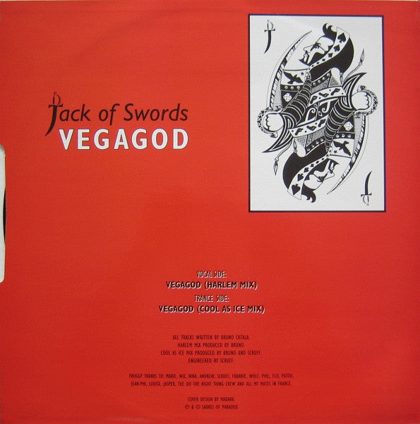 Jack Of Swords : Vegagod (12")