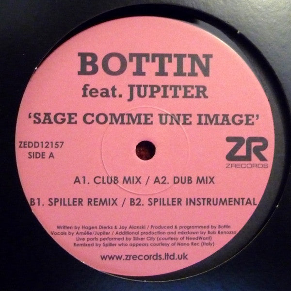 Bottin Feat. Jupiter (4) : Sage Comme Une Image (12")