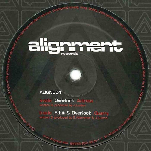 Overlook (2) / Ed:it & Overlook (2) : Actress / Quarry (12")