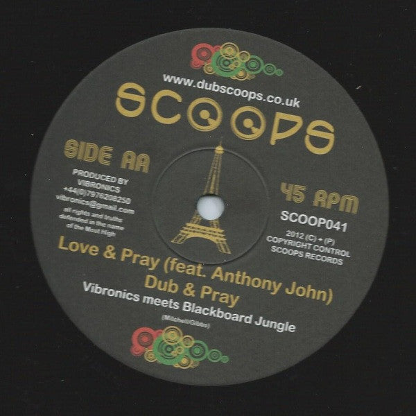 Vibronics Meets Iration Steppas & Improvisators Dub & Blackboard Jungle (2) : Cornal Mind / Love & Pray (10")