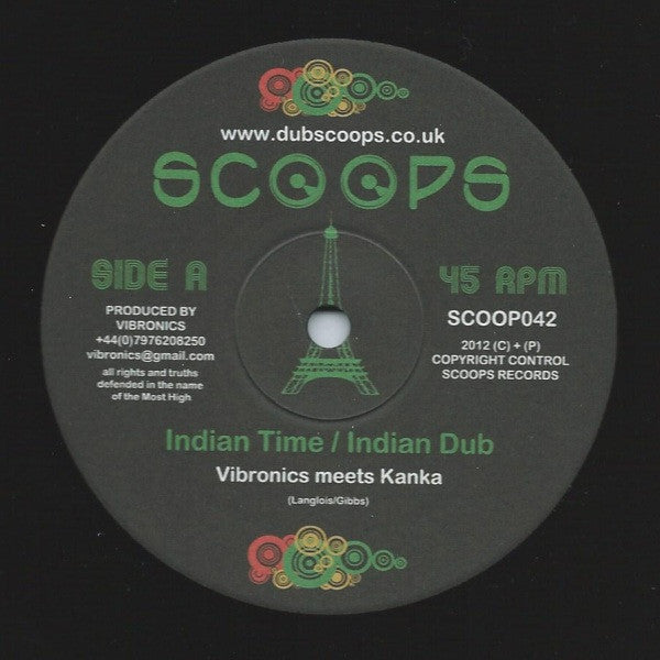 Vibronics Meets Kanka & O.B.F. : Indian Time / June Dub (10")