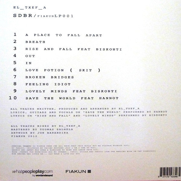 El_Txef_A : Slow Dancing In A Burning Room (2xLP)