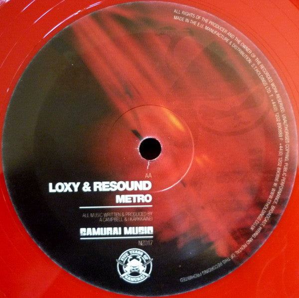 Loxy & Resound : League Of Shadows / Metro (10", Red)