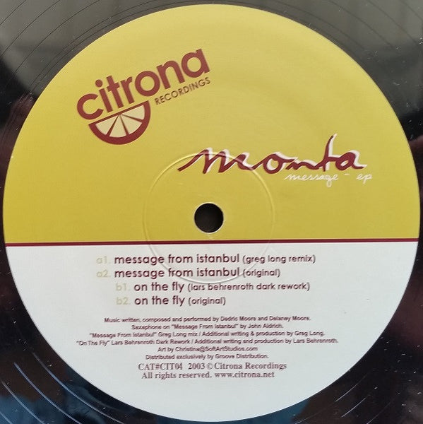 Monta : Message - EP (12", EP)