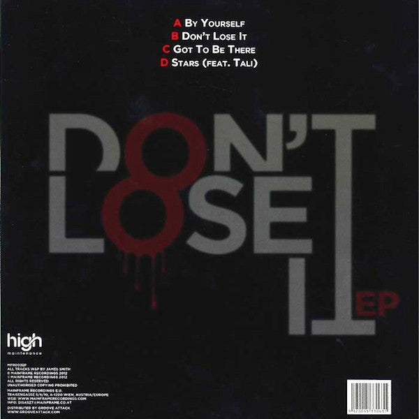 High Maintenance (2) : Don't Lose It EP (2x12", EP)