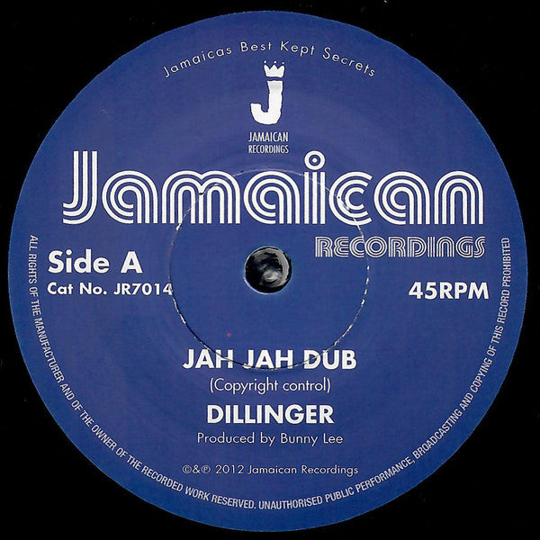 Dillinger : Jah Jah Dub (7", RE)