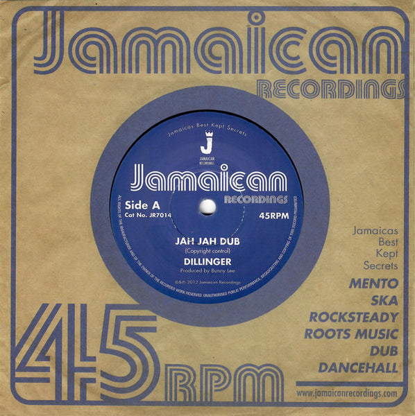 Dillinger : Jah Jah Dub (7", RE)