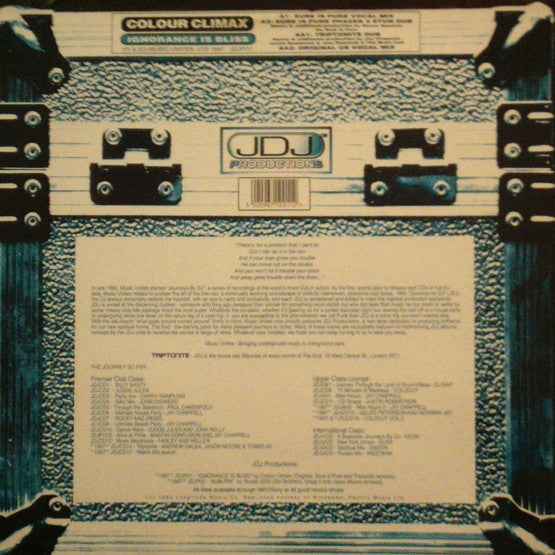 Colour Climax : Ignorance Is Bliss (12")