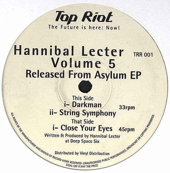 Hannibal Lecter : Volume 5 - Released From The Asylum EP (12", EP)