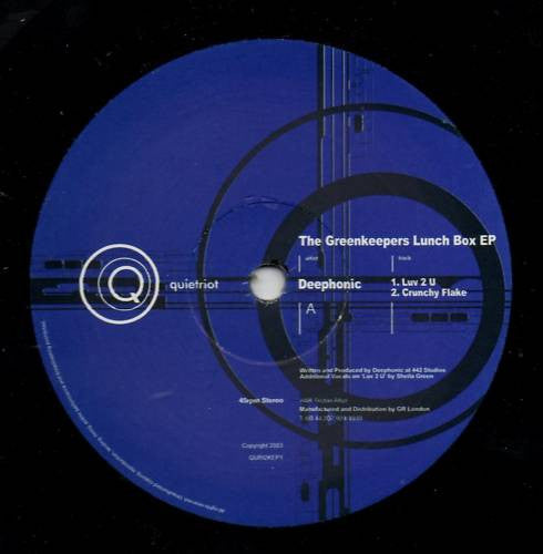 Deephonic : The Greenkeepers Lunch Box EP (12")