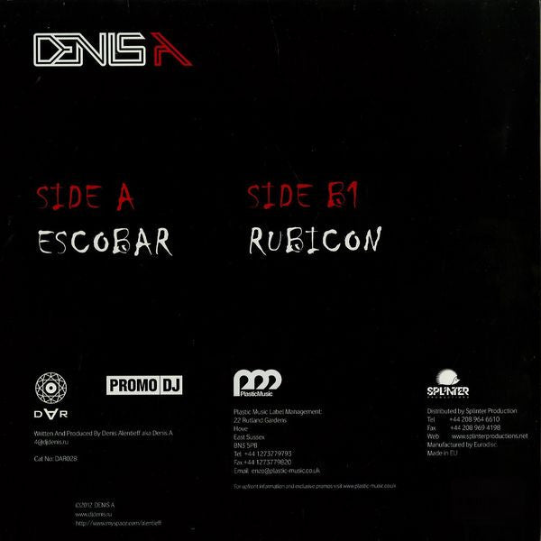 Denis A : Escobar (12")
