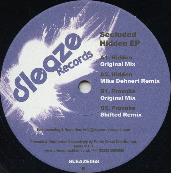 Secluded : Hidden EP (12", EP)