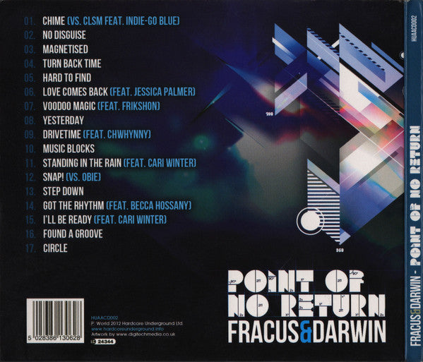 Fracus & Darwin : Point Of No Return (CD, Album)