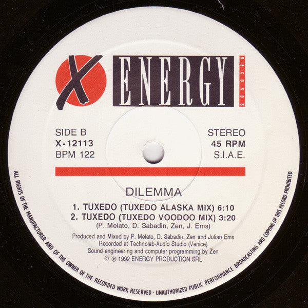 Dilemma (3) : Tuxedo (12")