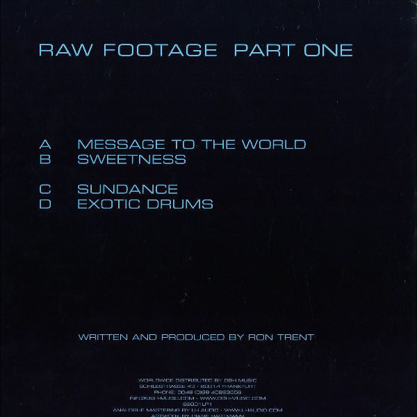 Ron Trent : Raw Footage Part One (2x12")