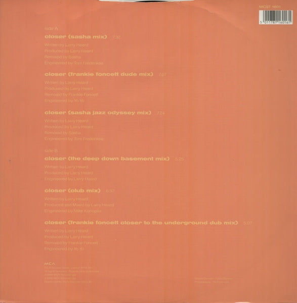 Mr. Fingers : Closer (12")