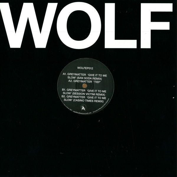 Greymatter (2) : Wolf EP 12 (12", EP)