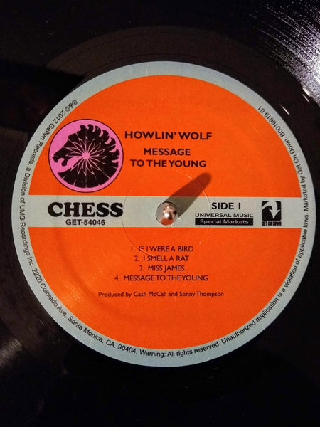Howlin' Wolf : Message To The Young (LP, Album, RE)