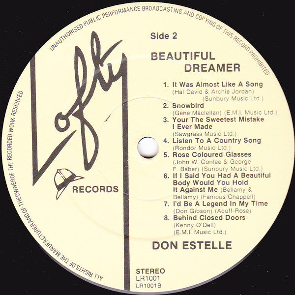 Don Estelle : Beautiful Dreamer (LP, Album)